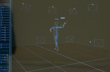 Capture software showing a character model