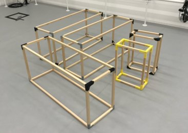 Wooden set boxes for shooting