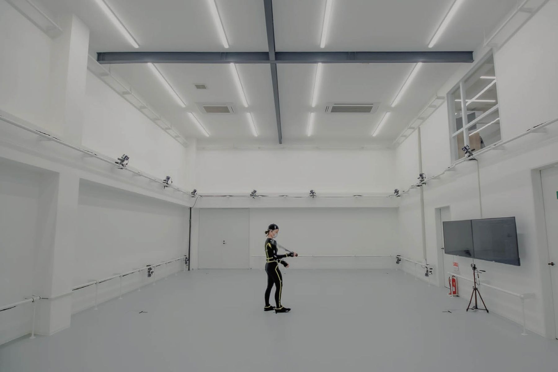 The motion capture studio